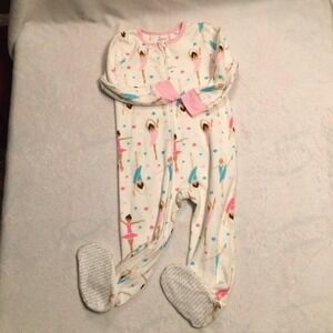 NWT‎ Absorba Fleece Footed Pajamas 3T – Ballerina Dance Theme